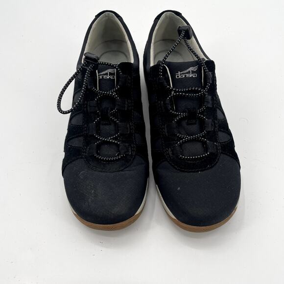DANKSO Black Suede Drawcord Harlie Sneaker Shoe // 39 - Picture 5 of 12